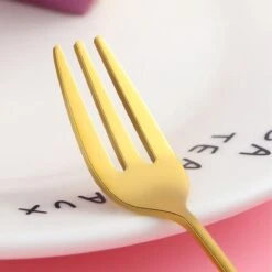 Gebaksvorkjes Donut Set Van 4 Taartvorkjes - Goud 10 Gebaksvorkjes Donut Set Van 4 Taartvorkjes - Goud -Bestek Verkoop 1200x1200 1161