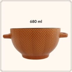 OTIX Soepkommen - Met Oor - Set Van 4 - Verschillende Kleuren - Aardewerk - 680 Ml -Bestek Verkoop 1200x1200 169