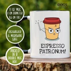 Haryy Potter Espresso Patronum Mok - Harry Potter - Grappige Cadeaus - Verjaardag Cadeau - Cadeau Voor Man - Cadeau Voor Vrouw - Mok Met Tekst - Mokken - Best Cadeautjes - Thee Glazen - Koffie Mok -Bestek Verkoop 1200x1200 192