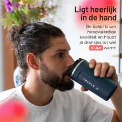 Triple J® Koffiebeker To Go - Thermosbeker - BPA & Lekvrij - 510ml - Blauw -Bestek Verkoop 1200x1200 205
