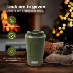 LaCardia Koffiebeker To Go Premium Groen – Thermosbeker – Theebeker – 380ML – Herbruikbaar -Bestek Verkoop 1200x1200 225