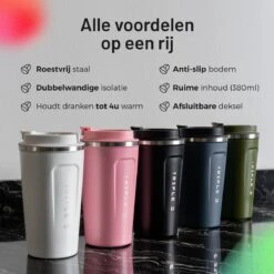 Triple J® Koffiebeker To Go - Thermosbeker - BPA & Lekvrij - 510ml - Groen -Bestek Verkoop 1200x1200 275