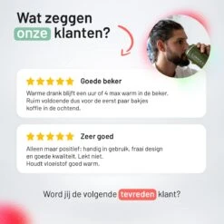 Triple J® Koffiebeker To Go - Thermosbeker - BPA & Lekvrij - 510ml - Groen -Bestek Verkoop 1200x1200 281