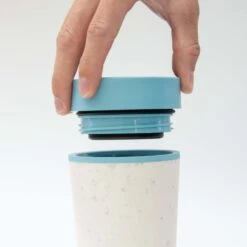 Circular & Co - Travel Mug - Koffiebeker To Go - Coffee To Go Beker - 340 Ml - Crème - Zwart - 12oz - Duurzaam -Bestek Verkoop 1200x1200 305