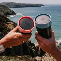 Circular & Co - Travel Mug - Koffiebeker To Go - Coffee To Go Beker - 340 Ml - Crème - Zwart - 12oz - Duurzaam -Bestek Verkoop 1200x1200 306