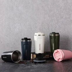 Koffiebeker To Go - RVS Thermosbeker - Drinkfles - Herbruikbare Koffiebeker - 500 Ml - Wit -Bestek Verkoop 1200x1200 347