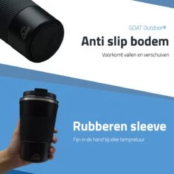 GOAT Outdoor RVS Koffiebeker To Go - Thermosbeker - Theebeker - Reisbeker - Lekvrij - 380ml - Zwart 12 GOAT Outdoor RVS Koffiebeker To Go - Thermosbeker - Theebeker - Reisbeker - Lekvrij - 380ml - Zwart -Bestek Verkoop 1200x1200 349