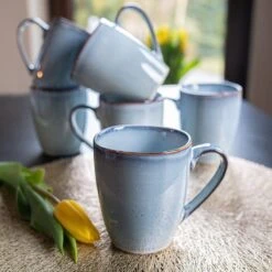 Koffiekopjes - Cappuccino Kop - Theemok - Koffiebeker - Blauw - 320ml - Set Van 6 11 Koffiekopjes - Cappuccino Kop - Theemok - Koffiebeker - Blauw - 320ml - Set Van 6 -Bestek Verkoop 1200x1200 413