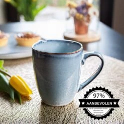 Koffiekopjes - Cappuccino Kop - Theemok - Koffiebeker - Blauw - 320ml - Set Van 6 13 Koffiekopjes - Cappuccino Kop - Theemok - Koffiebeker - Blauw - 320ml - Set Van 6 -Bestek Verkoop 1200x1200 415