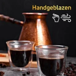 Dubbelwandige ESPRESSO Glazen Van Borosilicaat - Warme En Koude Dranken Kopjes - 70 ML - Set Van 4 -Bestek Verkoop 1200x1200 421