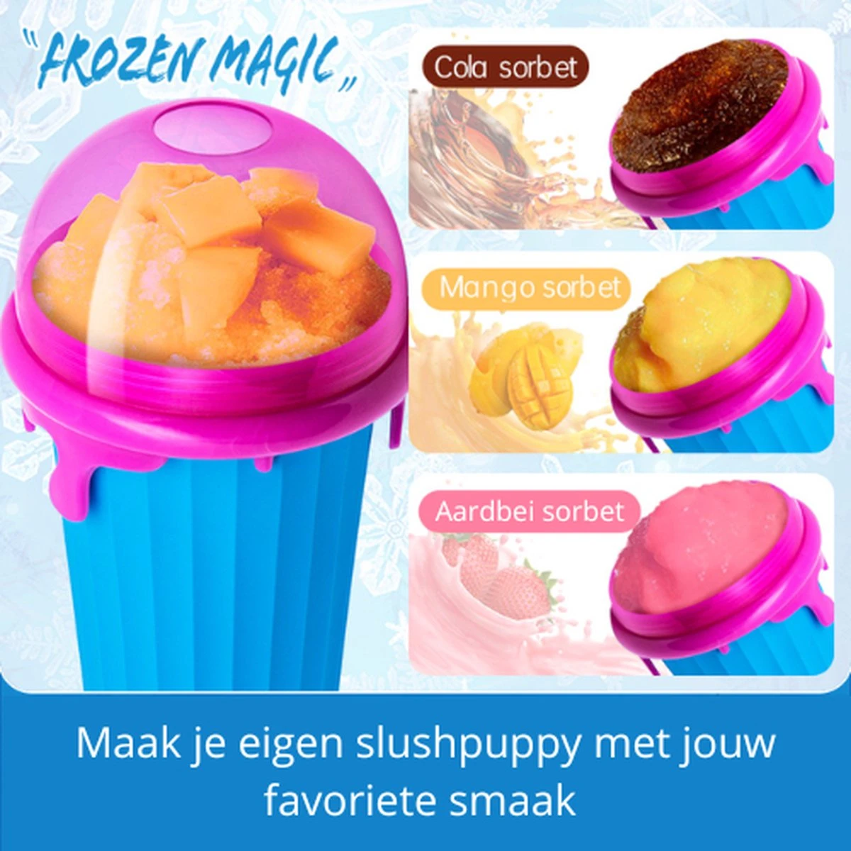 Frozen Magic Slushy Maker - Slush Puppy Maker - IJscrusher - Slush Puppy Beker - Slushy Puppy Maker - Slush Puppy Machine - Slush Maker - Slushy Cup - Tiktok - Bruin 7 Frozen Magic Slushy Maker - Slush Puppy Maker - IJscrusher - Slush Puppy Beker - Slushy Puppy Maker - Slush Puppy Machine - Slush Maker - Slushy Cup - Tiktok - Bruin - Afbeelding 5