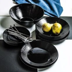Luminarc Harena Serviesset - Zwart - 19-delig - 6 Persoons -Bestek Verkoop 1200x1200 517