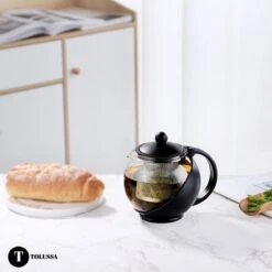 Tolussa Premium Theepot Glas Met Filter - 1.25L - Zwart - Isolerend - Lekt Niet 16 Tolussa Premium Theepot Glas Met Filter - 1.25L - Zwart - Isolerend - Lekt Niet -Bestek Verkoop 1200x1200 541