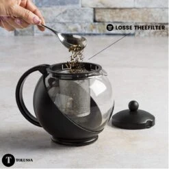 Tolussa Premium Theepot Glas Met Filter - 1.25L - Zwart - Isolerend - Lekt Niet 18 Tolussa Premium Theepot Glas Met Filter - 1.25L - Zwart - Isolerend - Lekt Niet -Bestek Verkoop 1200x1200 543