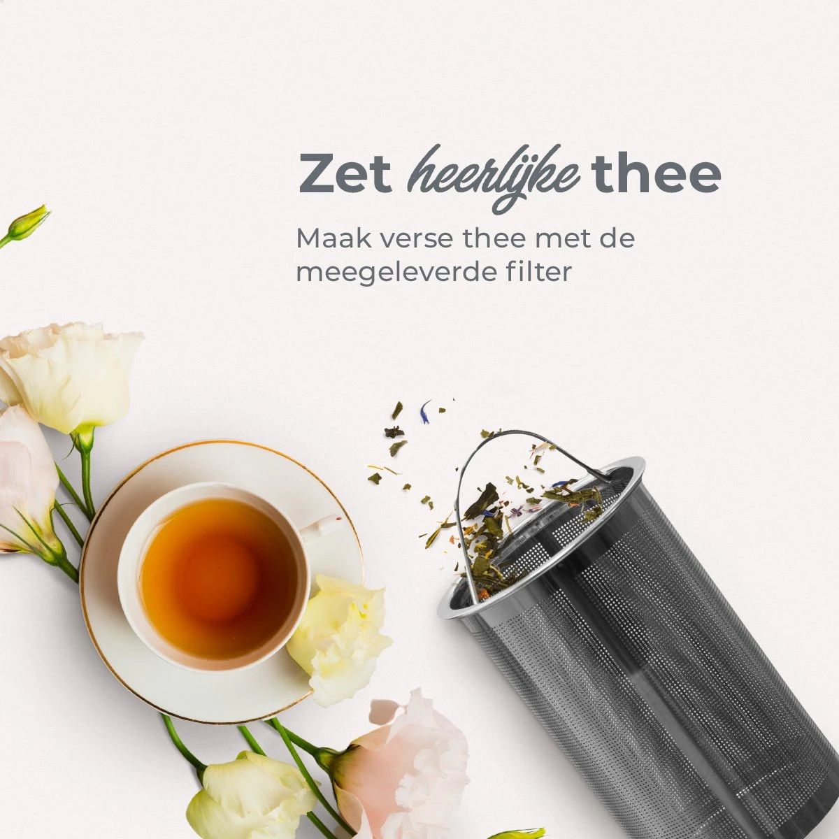 Vaja® Camille Theepot Zwart Met Filter - 1 Liter - RVS - Dubbelwanding 4 Vaja® Camille Theepot Zwart Met Filter - 1 Liter - RVS - Dubbelwanding - Afbeelding 2