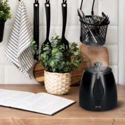 Vaja® Camille Theepot Zwart Met Filter - 1 Liter - RVS - Dubbelwanding 19 Vaja® Camille Theepot Zwart Met Filter - 1 Liter - RVS - Dubbelwanding -Bestek Verkoop 1200x1200 557