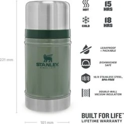 Stanley The Legendary Classic Food Jar 0,7L - Thermosfles - Hammertone Green 26 Stanley The Legendary Classic Food Jar 0,7L - Thermosfles - Hammertone Green -Bestek Verkoop 1200x1200 56