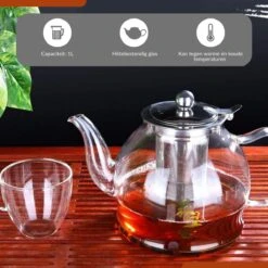 SensaHome - Infuser Theekan/Theepot - Transparant - Glas 29 SensaHome - Infuser Theekan/Theepot - Transparant - Glas -Bestek Verkoop 1200x1200 566