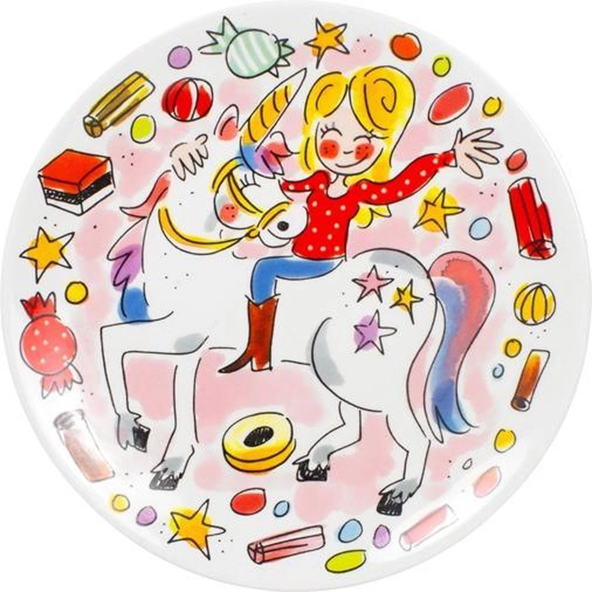 Blond Amsterdam Unicorn Gebaksbord - Ø 18cm 3 Blond Amsterdam Unicorn Gebaksbord - Ø 18cm