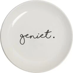 Bord Set Van 4 Stuks ø15cm . Met Tekst Geniet / Lekker/ Vandaag Is Mijn Lievelingsdag /hondje Gusta -Bestek Verkoop 1200x1200 643