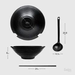 Gadgy Noodle Kom Set - 2 Kommen, 2 Paar Eetstokjes En 2 Lepels - Noodle Bowl - Japans Servies -Bestek Verkoop 1200x1200 693