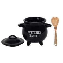 Something Different Soepkom Witches Broth Cauldron With Broom Spoon Zwart 9 Something Different Soepkom Witches Broth Cauldron With Broom Spoon Zwart -Bestek Verkoop 1200x1200 699