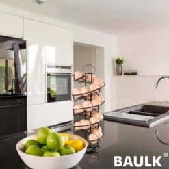 Eiermand – Eierrek – Eierhouder – Eieren – 360° - Zwart - Pasen - 39 Eieren - BAULK® -Bestek Verkoop 1200x1200 779