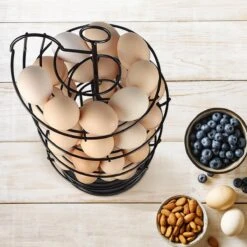 Eiermand – Eierrek – Eierhouder – Eieren – Zwart - Pasen - Tot 40 Eieren - 360° - BAULK® -Bestek Verkoop 1200x1200 800