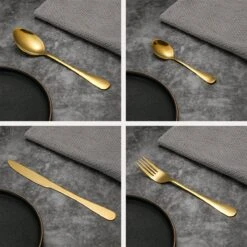 SensaHome - 20-Delige Bestek Set - Inclusief Mes/Vork/Lepel - 4 Personen - Goud -Bestek Verkoop 1200x1200 857