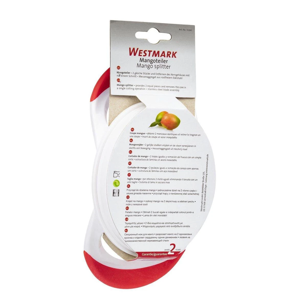 Westmark Mangosnijder 20 X 10,5 X 6,5 Cm - Kunststof - RVS 8 Westmark Mangosnijder 20 X 10,5 X 6,5 Cm - Kunststof - RVS - Afbeelding 6