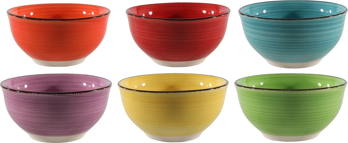 Studio Tavola Kleine Kommen Sunny Summer ø 12 Cm - 6 Stuks 3 Studio Tavola Kleine Kommen Sunny Summer ø 12 Cm - 6 Stuks