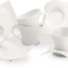 Villeroy & Boch New Wave Cappuccinoset - 8 Delig - Wit -Bestek Verkoop 1200x545