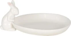 Clayre & Eef Serveerschaal 20x13x8 Cm Wit Keramiek Ovaal Konijn Presenteerschaal Dienblad Decoratie Schaal -Bestek Verkoop 1200x612 5