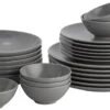 Lite-Body Serviesset Hermes - Grijs Mat - 6 Personen - 24 Delig