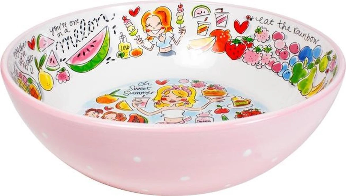 Blond Amsterdam Even Bijkletsen Fruit Schaal - Ø 30 Cm 3 Blond Amsterdam Even Bijkletsen Fruit Schaal - Ø 30 Cm