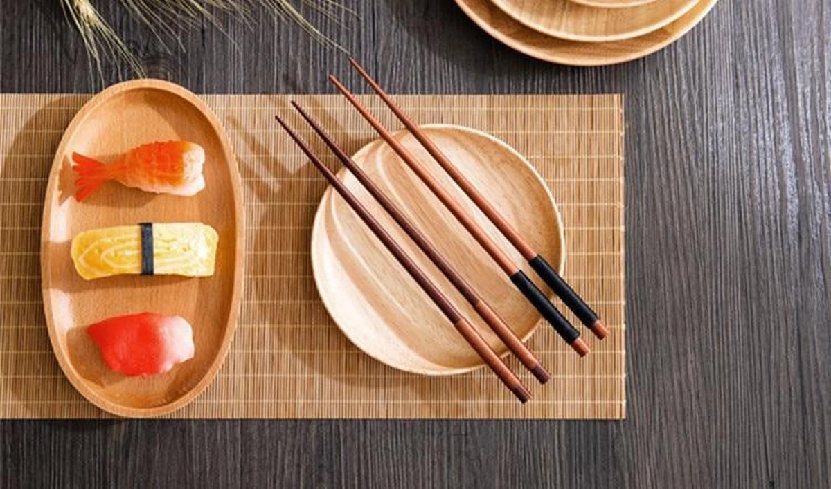 Merkloos Handgemaakte Japanse Eetstokjes - Chestnut 7 Merkloos Handgemaakte Japanse Eetstokjes - Chestnut - Afbeelding 5