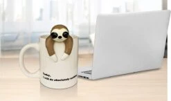 Decodyne Luiaard Luie Grappige Koffiemok, Grappige Cadeaus Voor Vrouwen En Mannen 35 Cl -Bestek Verkoop 1200x707