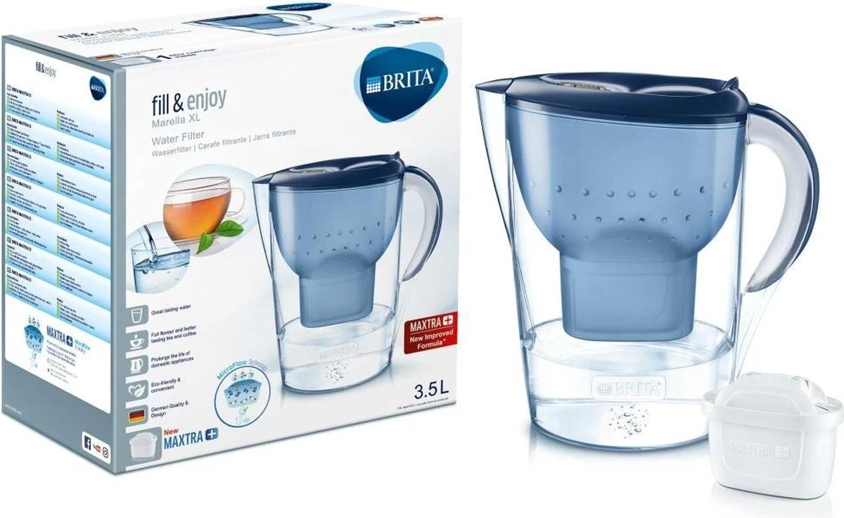 BRITA - Waterfilterkan Marella XL - Blauw - 3,5L 11 BRITA - Waterfilterkan Marella XL - Blauw - 3,5L - Afbeelding 9