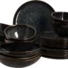 Palmer Serviesset Eccentric Stoneware 6-persoons 24-delig Blauw