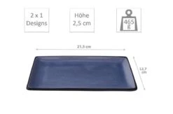 Tokyo Design Studio Glassy Blue Sushi Servies - 8 Delig - 2 Persoons -Bestek Verkoop 1200x792