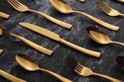 Bestekset - Bestek Goud -24 Delig-Zwitsers Kwaliteit-Complete Set-100% Roestvrijstaal-Gold 24k-Goud 24K -Bestek Verkoop 1200x799 45