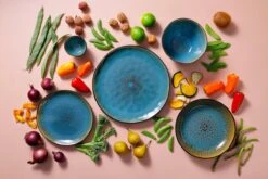 Palmer Bord Lotus 27.5 Cm Zwart Turquoise Stoneware 2 Stuk(s) -Bestek Verkoop 1200x800 109