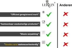 LeRijn® Serviesset Deventer 6 Persoons - 18 Delig - Licht Crème Wit Met Gouden Rand En Motief - Dinerborden - Soepborden - Dessertborden - Borden Servies - Bordenset -Bestek Verkoop 1200x802 3