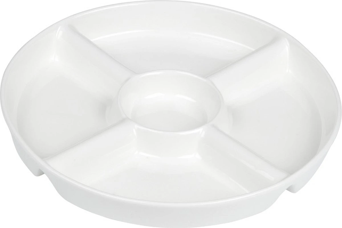 Snack/borrelschaal 5-vaks 23 Cm - Keukenbenodigdheden - Serveer Schaal Met 5 Vakken - Snacks/hapjes Serveren 3 Snack/borrelschaal 5-vaks 23 Cm - Keukenbenodigdheden - Serveer Schaal Met 5 Vakken - Snacks/hapjes Serveren