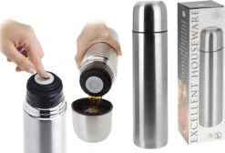 Excellent Houseware KOOPMAN Thermoskan Bullet 1 Liter RVS -Bestek Verkoop 1200x814
