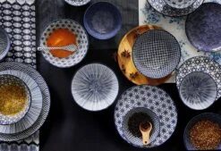 Tokyo Design Studio | Nippon Blue | Set Van 4 Borden Ø 25,7 Cm | Porselein -Bestek Verkoop 1200x819 2