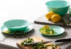 Luminarc Diwali Serviesset - 19-delig - 6 Persoons - Turquoise -Bestek Verkoop 1200x820