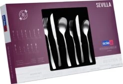 Sola Bestekset Sevilla - Economy - 8 Persoons - 70 Delig - Zilver Chroomstaal 18/0 - RVS -Bestek Verkoop 1200x821 1