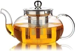 Glazen Theepot Met Filter (RVS) - 1.2 Liter - Thee Infuser – Borosilicaat – Anti-druppel Tuit 9 Glazen Theepot Met Filter (RVS) - 1.2 Liter - Thee Infuser – Borosilicaat – Anti-druppel Tuit -Bestek Verkoop 1200x824