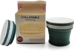 HK-Goodies - Opvouwbare Beker - Koffiebeker To Go- Herbruikbaar - Wasbaar - 170 ML - Beker To Go - Groen -Bestek Verkoop 1200x826